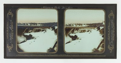 Winter, Niagarafälle, Table Rock, kanadische Seite von Frederic and William Langenheim