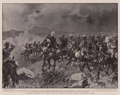 Eine glückliche Flucht für die Kavallerie auf dem Marsch nach Thaba Nchu von Frederic de Haenen