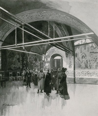 Die kleine goldene Palata oder Zarenhalle im Kreml von Frederic de Haenen