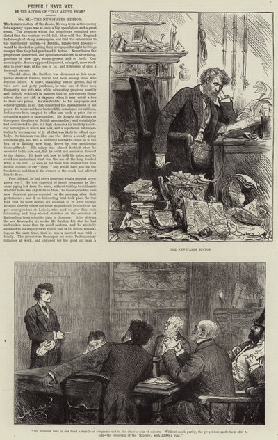 Menschen, die ich getroffen habe, der Zeitungsredakteur von Frederick Barnard