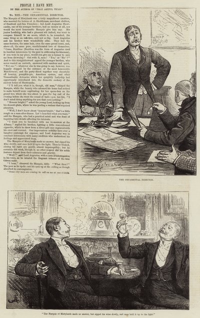 Menschen, die ich getroffen habe, der dekorative Direktor von Frederick Barnard