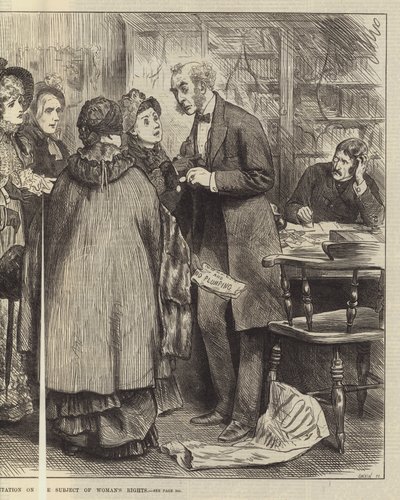 Die Parlamentswahl, eine Deputation zum Thema Frauenrechte von Frederick Barnard