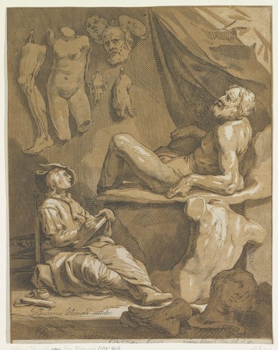 Titelblatt für: Abraham Bloemaert, Oorspronkelyk en vermaard konstryk tekenboek. Teil 1 von Frederick Bloemaert