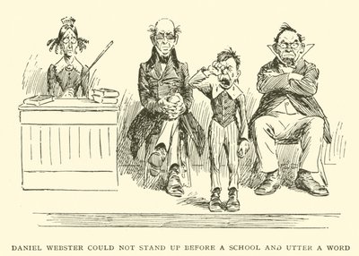 Daniel Webster konnte nicht vor einer Schule stehen und ein Wort sagen von Frederick Burr Opper