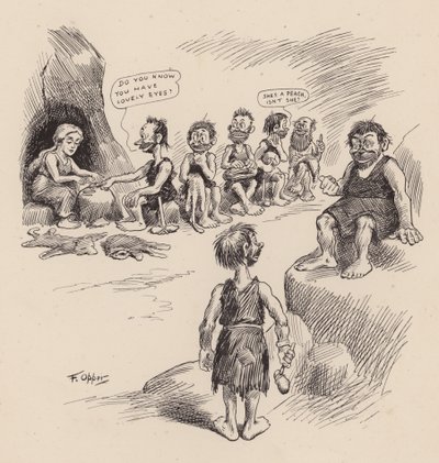 Unsere antediluvianischen Vorfahren von F. Opper: Nummer Vierzehn von Frederick Burr Opper
