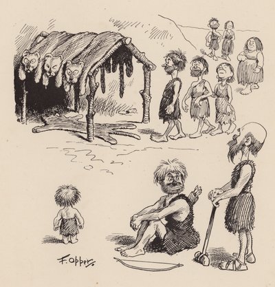 Unsere antediluvianischen Vorfahren von F. Opper: Nummer Siebzehn von Frederick Burr Opper