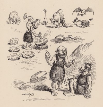 Unsere antediluvianen Vorfahren von F. Opper: Nummer Fünfunddreißig von Frederick Burr Opper