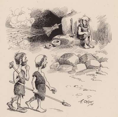 Unsere antediluvianischen Vorfahren von F. Opper: Nummer Dreiunddreißig von Frederick Burr Opper