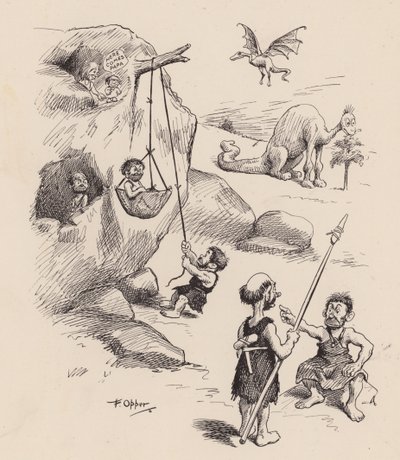 Unsere antediluvianen Vorfahren von F. Opper: Nummer Siebenundzwanzig von Frederick Burr Opper