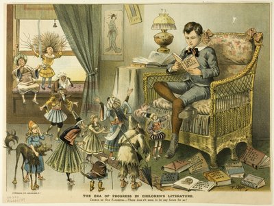 Das Zeitalter des Fortschritts in der Kinderliteratur, aus Puck von Frederick Burr Opper
