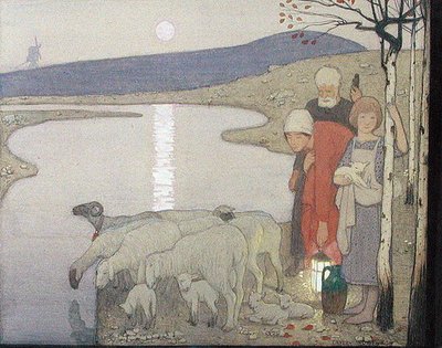 Pastorale, um 1923 von Frederick Cayley Robinson