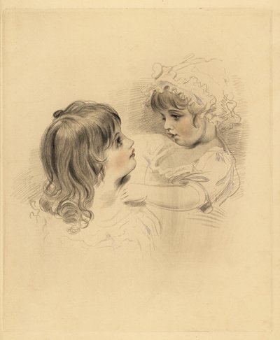 Porträt von zwei Kindern von Frederick Christian Lewis
