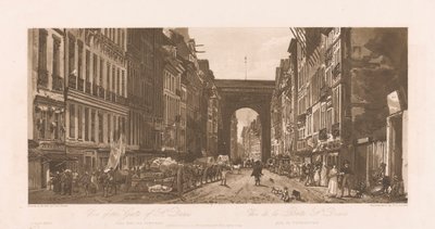 Ansicht des Tores von St. Denis von Frederick Christian Lewis the Elder