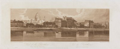 Ansichten des Pantheon, vom Arsenal aus gesehen 1803; Platte 12 aus Ansichten in Paris, das Emanuel-Volumen Nachzeichnung der Platte 1981.25.2621 von Frederick Christian Lewis the Elder