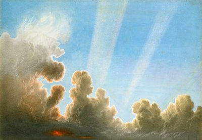 Gewitter über dem Black Country, Sonnenuntergang von Frederick Joseph Butler Lines