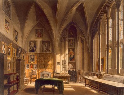 Innenraum des Kapitelsaals, Illustration aus der 