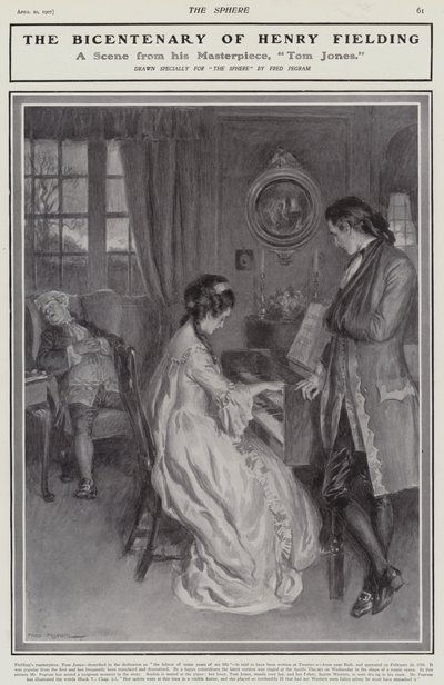 Eine Szene aus Henry Fieldings Tom Jones von Frederick Pegram