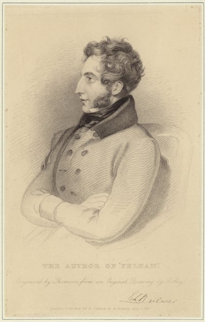 Porträt von Edward Bulwer-Lytton, Baron Lytton von Frederick Richard Say
