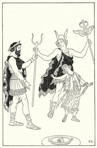Quecksilber eilte Proserpina aus dem Palast des Pluto von Frederick Richardson
