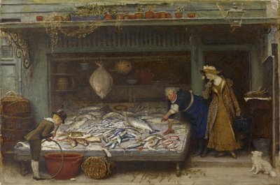 Ein Fischgeschäft von Frederick Walker