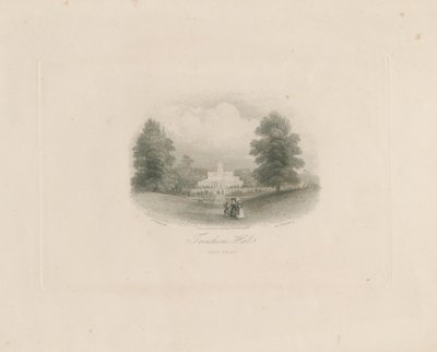 Trentham Hall: Stich (vignettiert), nd [ca. 1843] von Frederick William Hulme
