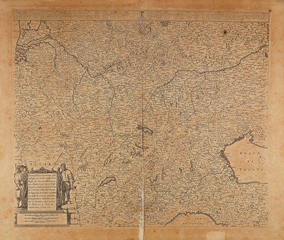 Zentral-Nordeuropa und Norditalien, Karte von Frederik de Wit, Amsterdam, Kupferstich von Frederick de Wit