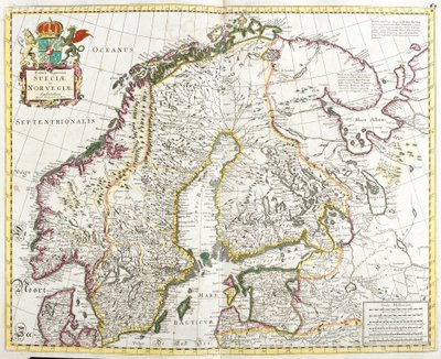 Karte von Schweden und Norwegen von Frederick de Wit