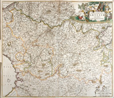 Karte der Grafschaft Artois (Frankreich) von Frederick de Wit