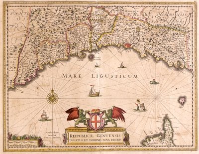Karte der Republik Genua (Italien) von Frederick de Wit
