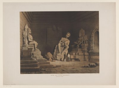 Zwei Männer in den Ruinen von Tjandi Mendoet von Frederik Hendrik Weissenbruch