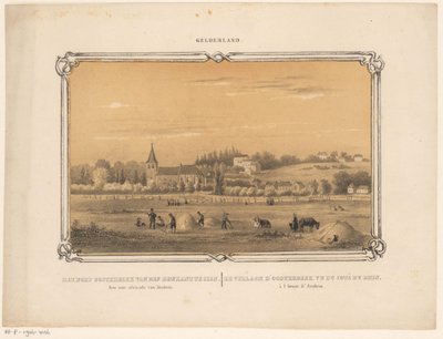 Ansicht von Oosterbeek mit Heuarbeitern von Frederik Lodewijk Huygens
