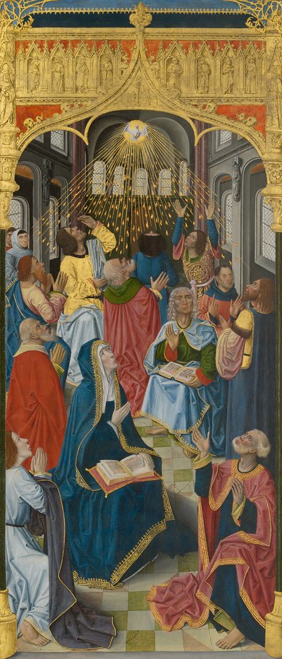 Tafeln vom Hochaltar der Kartause von Saint-Honoré, Thuison-les-Abbeville: Pfingsten von French