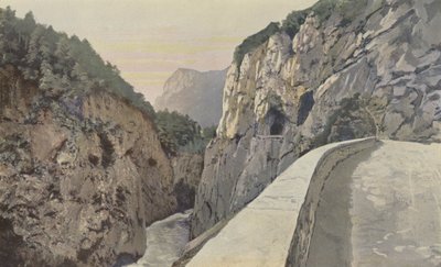 Aime, Isère-Schlucht, Straße von Moutiers nach Aoste von French Photographer