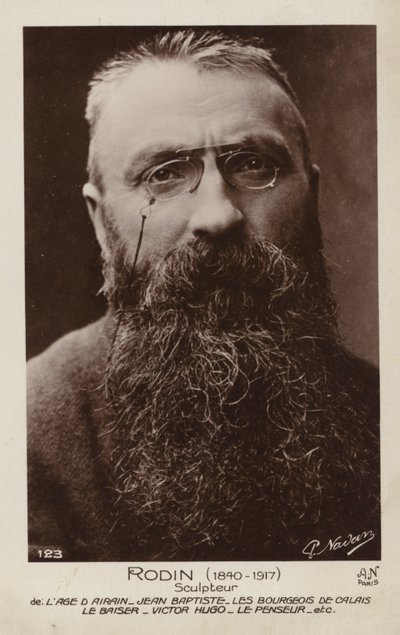 Auguste Rodin, französischer Bildhauer von French Photographer