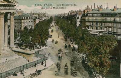 Boulevards von Paris, gesehen vom Boulevard de la Madeleine von French Photographer