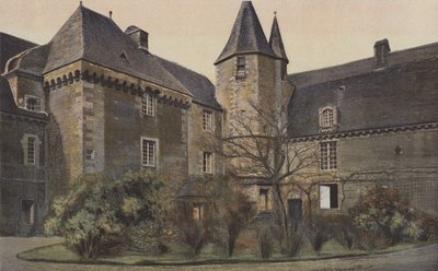 Carrouge, Schloss, Fassade zum Hof von French Photographer
