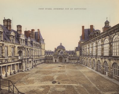 Fontainebleau: Cour Ovale, Ensemble sur le Baptistere von French Photographer