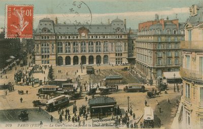 Gare St Lazare und Cour de Rome, Paris von French Photographer
