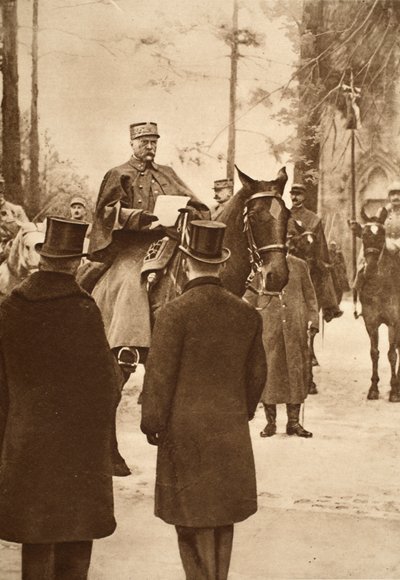 General Hirschauer, der den Brückenkopf von Keht einnimmt, 30. Januar 1919 von French Photographer