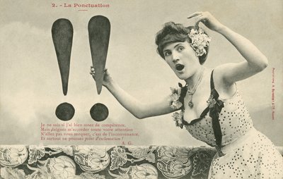 Mädchen mit zwei Ausrufezeichen von French Photographer