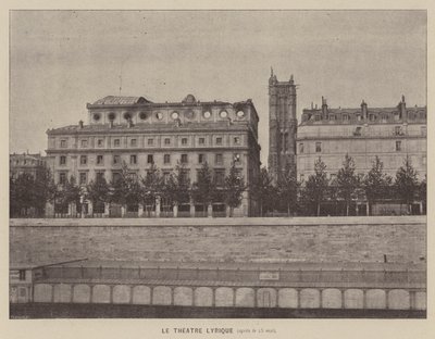 La Commune de Paris, Das Théâtre Lyrique, nach dem 25. Mai (s/w Foto) von French Photographer