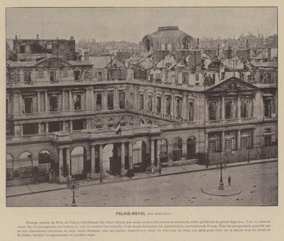 Die Kommune von Paris, Palais-Royal, Außenansicht von French Photographer