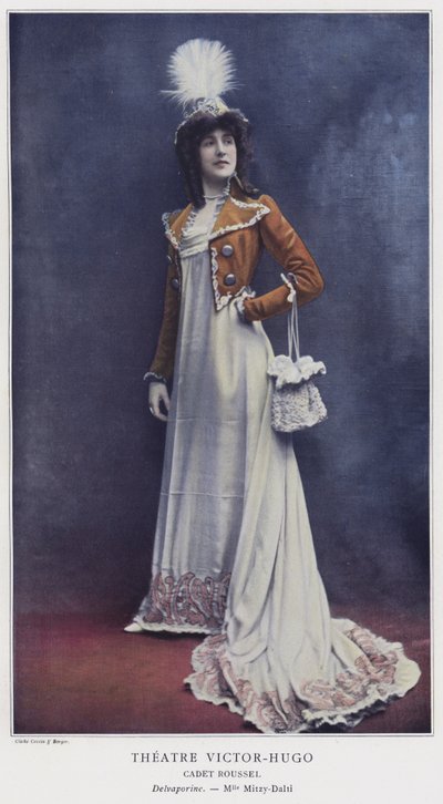 Mademoiselle Mitzy-Dalti als Delvaporine in Cadet Roussel von French Photographer