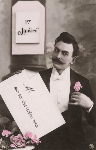 Mann mit Schnurrbart von French Photographer