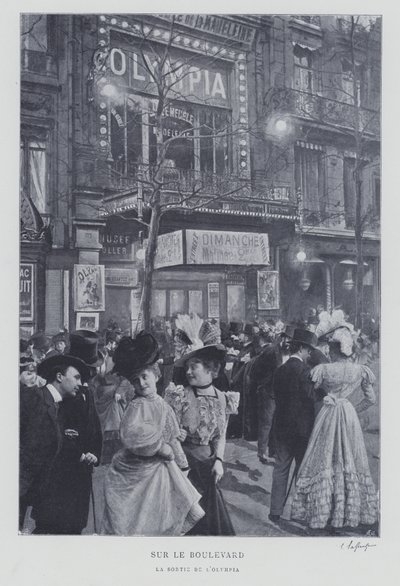 Am Boulevard des Capucines vor der Olympia-Musikhalle, Paris von French Photographer