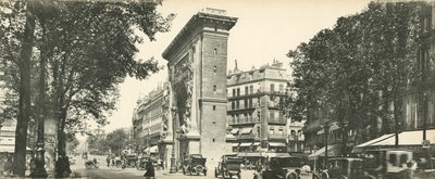 Paris, Perspektive der Großen Boulevards, Das Tor St-Denis von French Photographer