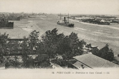 Port-Said, Ägypten: Eingang zum Suezkanal von French Photographer
