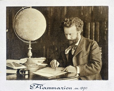 Porträt von Camille Flammarion (1842-1925), französischer Astronom - Fotografie von French Photographer