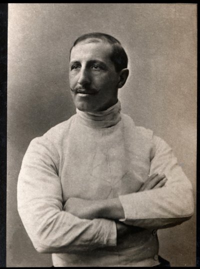 Porträt von Giuseppe Pini (geb. 1853), italienischer Fechter von French Photographer