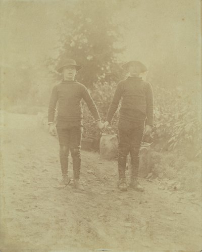 Porträt von Michel Monet und Jean-Pierre Hoschede von French Photographer
